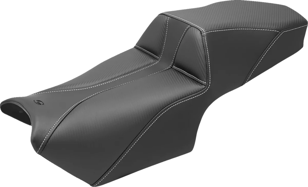 Saddlemen Adventure Tour Seat - w/ Backrest - Black - BMW '19-'22 0810-BM54BR - Side View