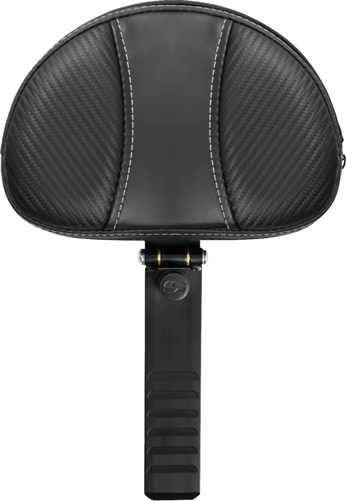 Saddlemen Backrest - Dominator - Carbon Fiber w/ Gray Stitching - XL '04-'22 15708D - Main Product View