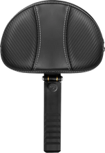 Load image into Gallery viewer, Saddlemen Backrest - Dominator - Carbon Fiber w/ Gray Stitching - XL '04-'22 15708D - Main Product View