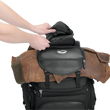 Load image into Gallery viewer, Saddlemen Backseat/Sissy Bar Bag - Black EX000298 - Additional View 5