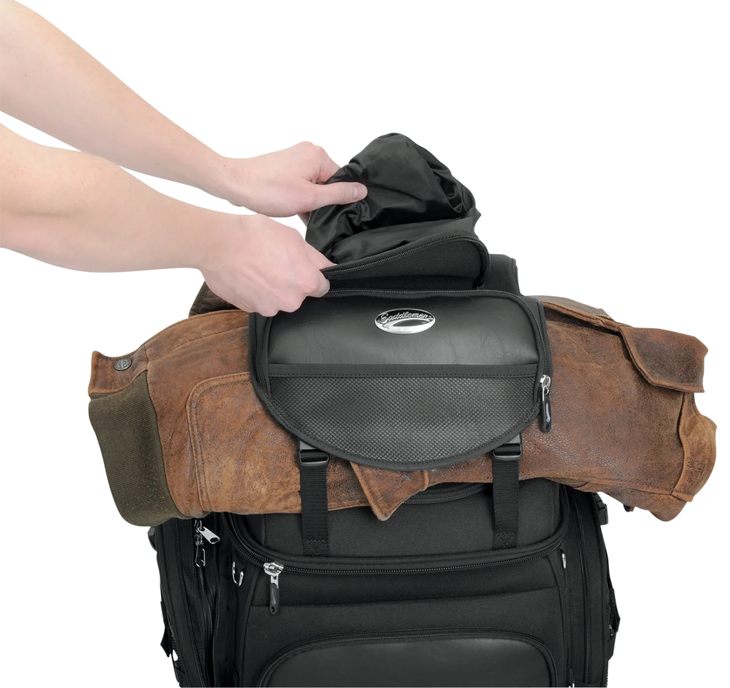 Saddlemen Backseat/Sissy Bar Bag - Black EX000298 - Additional View 5