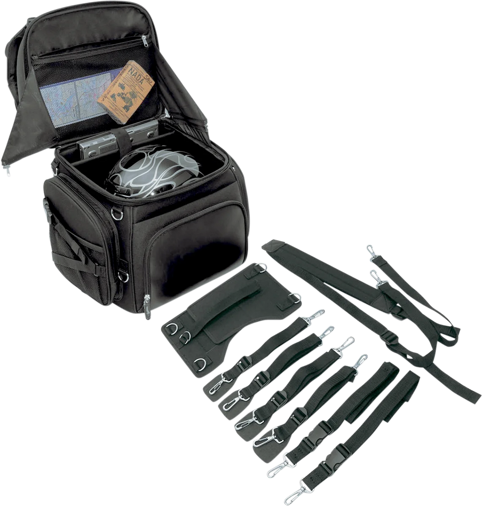 Saddlemen Backseat/Sissy Bar Bag - Black EX000298 - Additional View 6