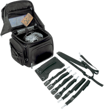 Load image into Gallery viewer, Saddlemen Backseat/Sissy Bar Bag - Black EX000298 - Additional View 6