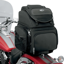Load image into Gallery viewer, Saddlemen Backseat/Sissy Bar Bag - Black EX000298 - Additional View 8