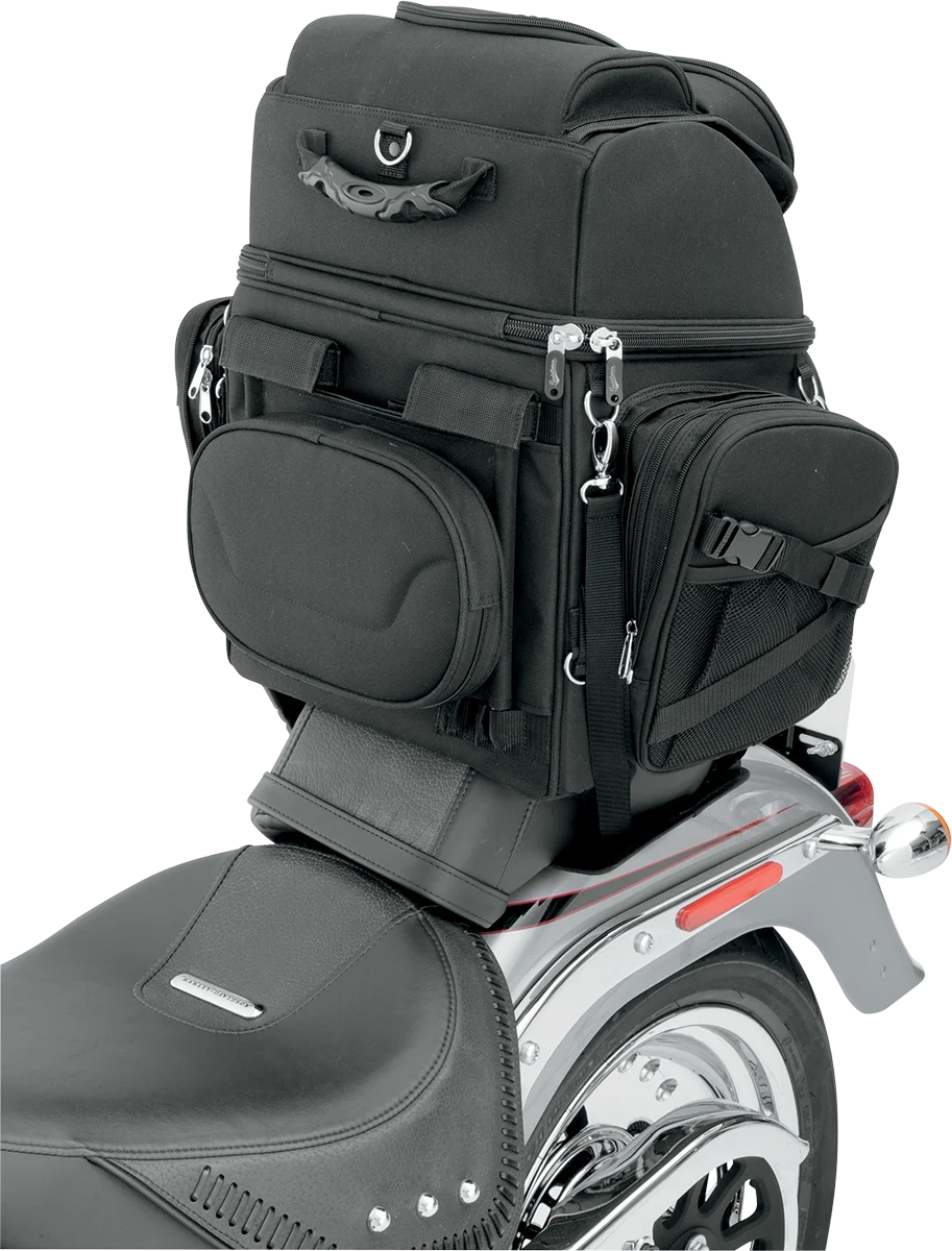 Saddlemen Backseat/Sissy Bar Bag - Black EX000298 - Additional View 9
