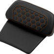 Load image into Gallery viewer, Saddlemen Chopped Tour Pak Pad - Honeycomb - Orange Stitching - FLH/FLT '14-'24 814-07C-HC-ORA - Main Product View
