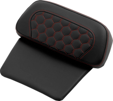 Load image into Gallery viewer, Saddlemen Chopped Tour Pak Pad - Honeycomb - Red Stitching - FLH/FLT '14-'24 814-07C-HC-RED - Main Product View