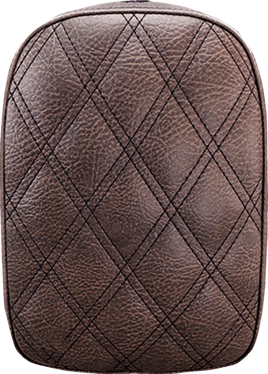 Saddlemen Detachable Pillion Pad - Lattice Stitched - Brown SA1027 - Side View