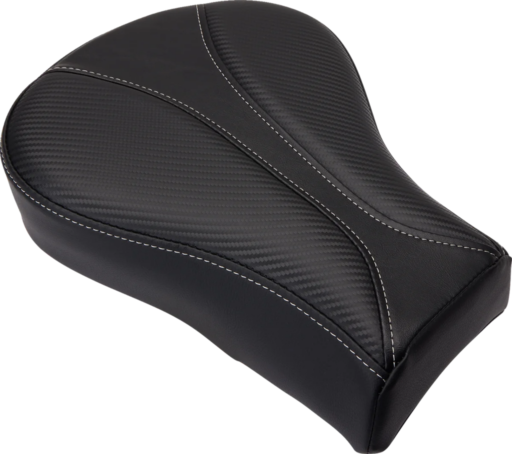 Saddlemen Dominator Pillion Pad - Standard Reach - Black w/ Gray Stitching - FL/FX '06-'17 806-12-0162 - Main Product View