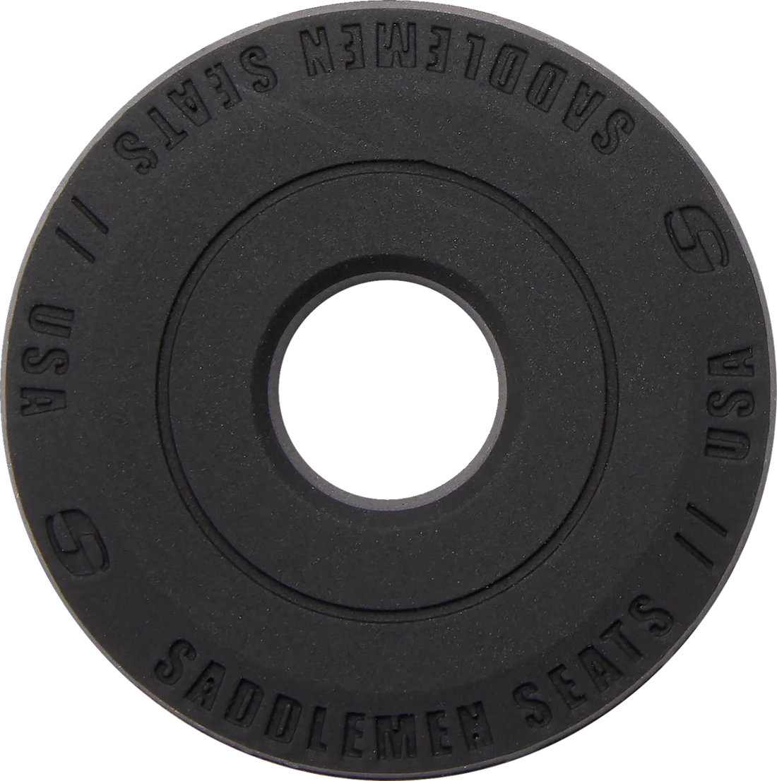 Saddlemen Dominator Pillion Pad - Standard Reach - Black w/ Gray Stitching - FL/FX '06-'17 806-12-0162 - Side View