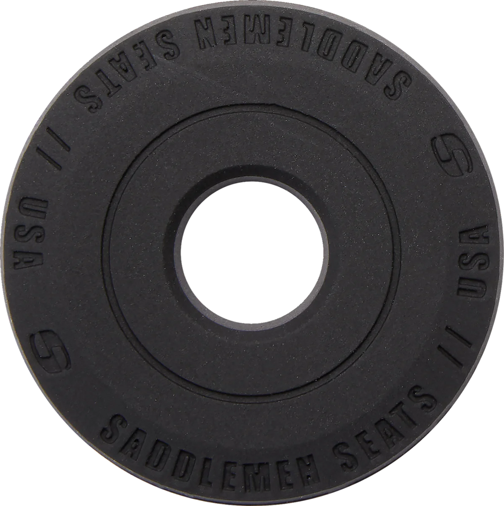 Saddlemen Dominator Pillion Pad - Standard Reach - Black w/ Gray Stitching - FL/FX '06-'17 806-12-0162 - Side View