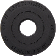 Load image into Gallery viewer, Saddlemen Dominator Pillion Pad - Standard Reach - Black w/ Gray Stitching - FL/FX '06-'17 806-12-0162 - Side View