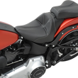 Load image into Gallery viewer, Saddlemen Dominator Pillion Pad - Standard Reach - Black w/ Gray Stitching - FL/FX '06-'17 806-12-0162 - Installation View