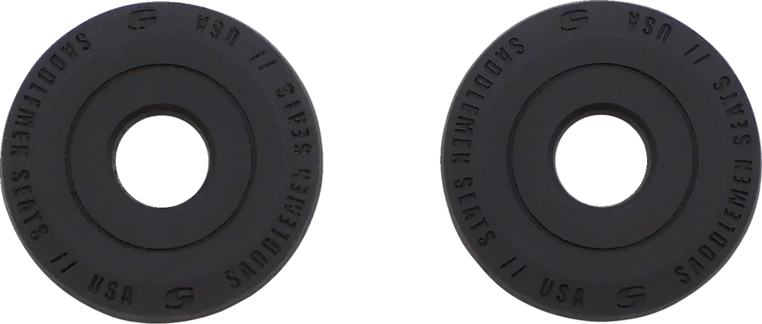 Saddlemen Dominator Pillion Pad - Standard Reach - Black w/ Gray Stitching 806-23-0162 - Side View