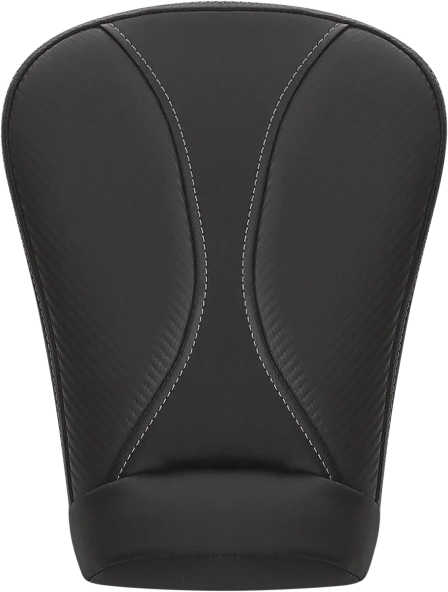 Saddlemen Dominator Pillion Pad - Standard Reach - Black w/ Gray Stitching 806-23-0162 - Installation View