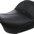 Load image into Gallery viewer, Saddlemen Dominator Solo Seat - w/o Backrest - Black w/ Gray Stitching - FL/FX '06-'17 806-04-0042 - Main Product View