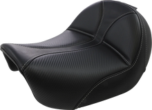 Load image into Gallery viewer, Saddlemen Dominator Solo Seat - w/o Backrest - Black w/ Gray Stitching - FL/FX '06-'17 806-04-0042 - Main Product View