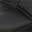 Load image into Gallery viewer, Saddlemen Dominator Solo Seat - w/o Backrest - Black w/ Gray Stitching - FL/FX '06-'17 806-04-0042 - Side View