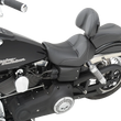 Load image into Gallery viewer, Saddlemen Dominator Solo Seat - w/o Backrest - Black w/ Gray Stitching - FL/FX '06-'17 806-04-0042 - Back View
