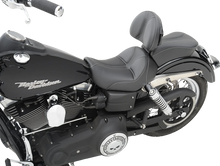 Load image into Gallery viewer, Saddlemen Dominator Solo Seat - w/o Backrest - Black w/ Gray Stitching - FL/FX '06-'17 806-04-0042 - Back View