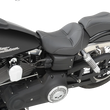 Load image into Gallery viewer, Saddlemen Dominator Solo Seat - w/o Backrest - Black w/ Gray Stitching - FL/FX '06-'17 806-04-0042 - Installation View