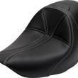 Load image into Gallery viewer, Saddlemen Dominator Solo Seat - w/o Backrest - Black w/ Gray Stitching - FL/FX '06-'17 806-12-0042 - Main Product View