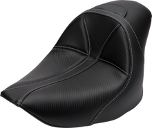 Load image into Gallery viewer, Saddlemen Dominator Solo Seat - w/o Backrest - Black w/ Gray Stitching - FL/FX '06-'17 806-12-0042 - Main Product View