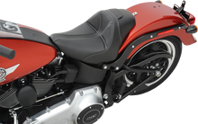 Load image into Gallery viewer, Saddlemen Dominator Solo Seat - w/o Backrest - Black w/ Gray Stitching - FL/FX '06-'17 806-12-0042 - Installation View