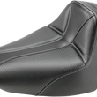 Load image into Gallery viewer, Saddlemen Dominator Solo Seat - w/o Backrest - Black w/ Gray Stitching - FLS/FXS '00-'06 800-01-0042 - Main Product View