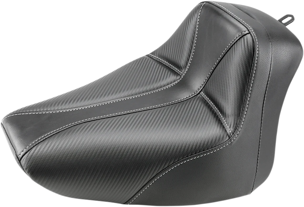 Saddlemen Dominator Solo Seat - w/o Backrest - Black w/ Gray Stitching - FLS/FXS '00-'06 800-01-0042 - Main Product View