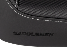 Load image into Gallery viewer, Saddlemen Dominator Solo Seat - w/o Backrest- Black w/ Gray Stitching - FXD/WG '96-'03 896-04-0042 - Side View