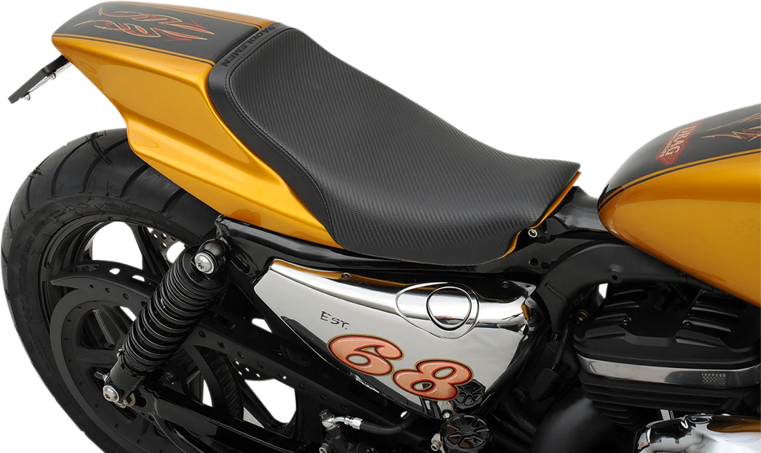 Saddlemen Eliminator Seat - Black - Carbon Fiber Z4203 - Side View
