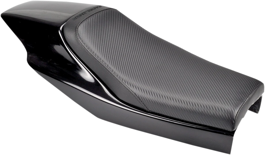 Saddlemen Eliminator Seat - Black - Lattice Stitched Z4204 - Side View