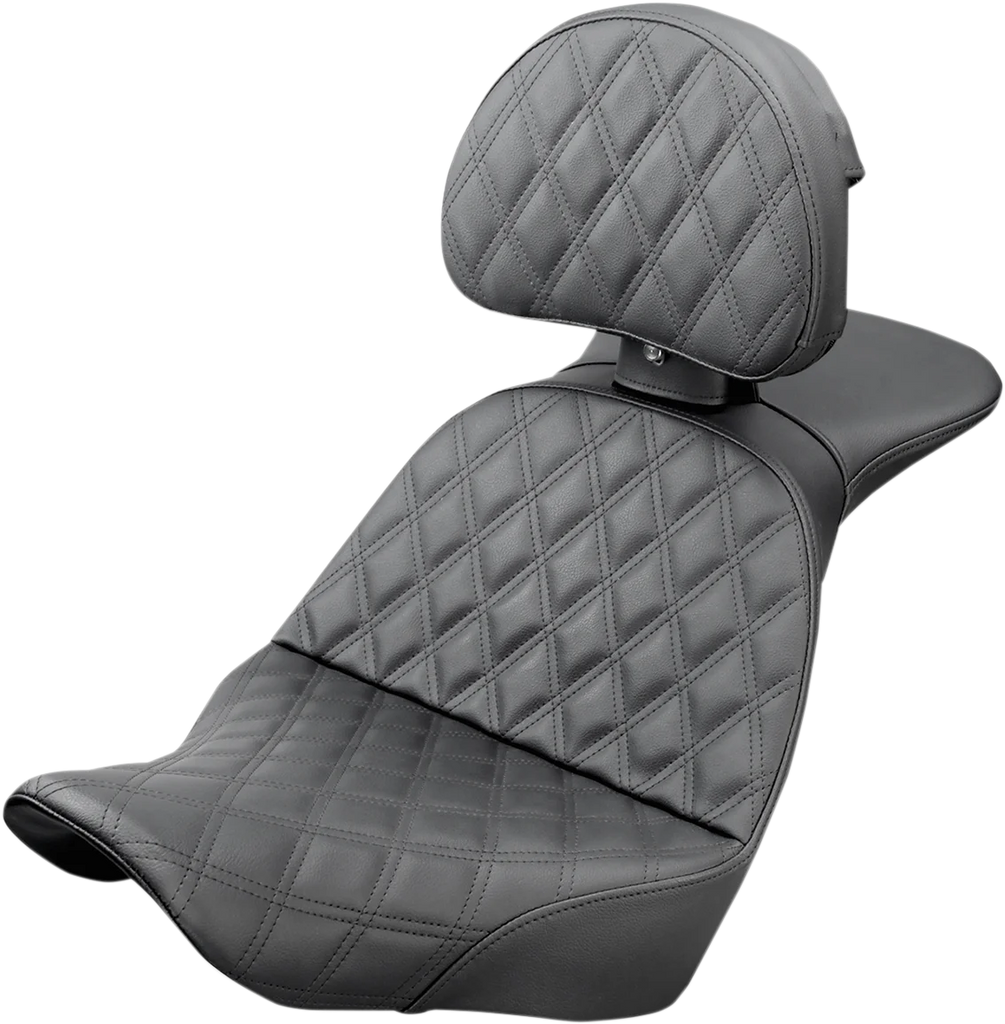 Saddlemen Explorer Seat - Lattice Stitched - Backrest 818-29-030LS - Main Product View
