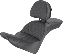 Load image into Gallery viewer, Saddlemen Explorer Seat - Lattice Stitched - With Backrest 818-33-030LS - Main Product View