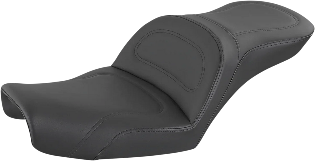 Saddlemen Explorer Seat - No Backrest - Stitched - Black - Dyna 896-04-0291 - Main Product View