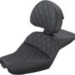 Load image into Gallery viewer, Saddlemen Explorer Seat - With Backrest - Lattice Stitched - Black - FXD 806-04-030LS - Additional View 5