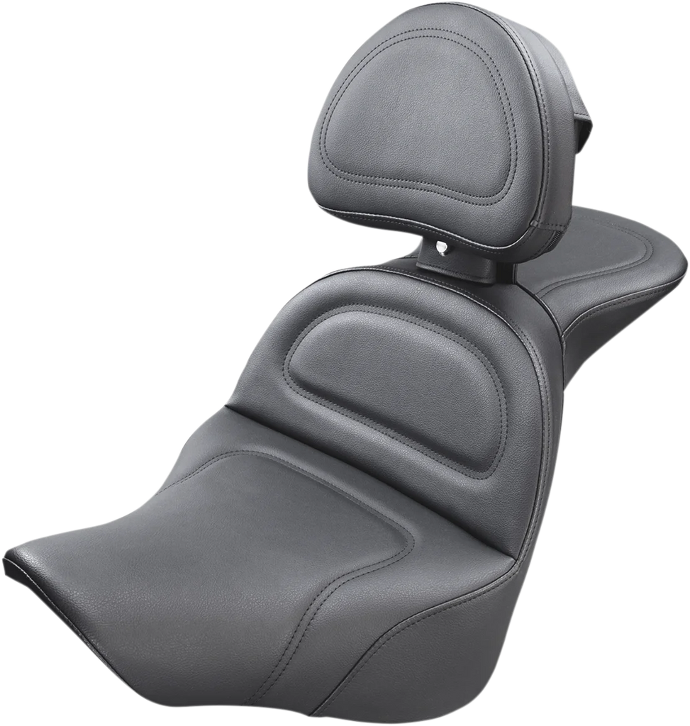 Saddlemen Explorer Seat - w/ Driver Backrest - FL/FX '18-'23 818-27-030 - Main Product View
