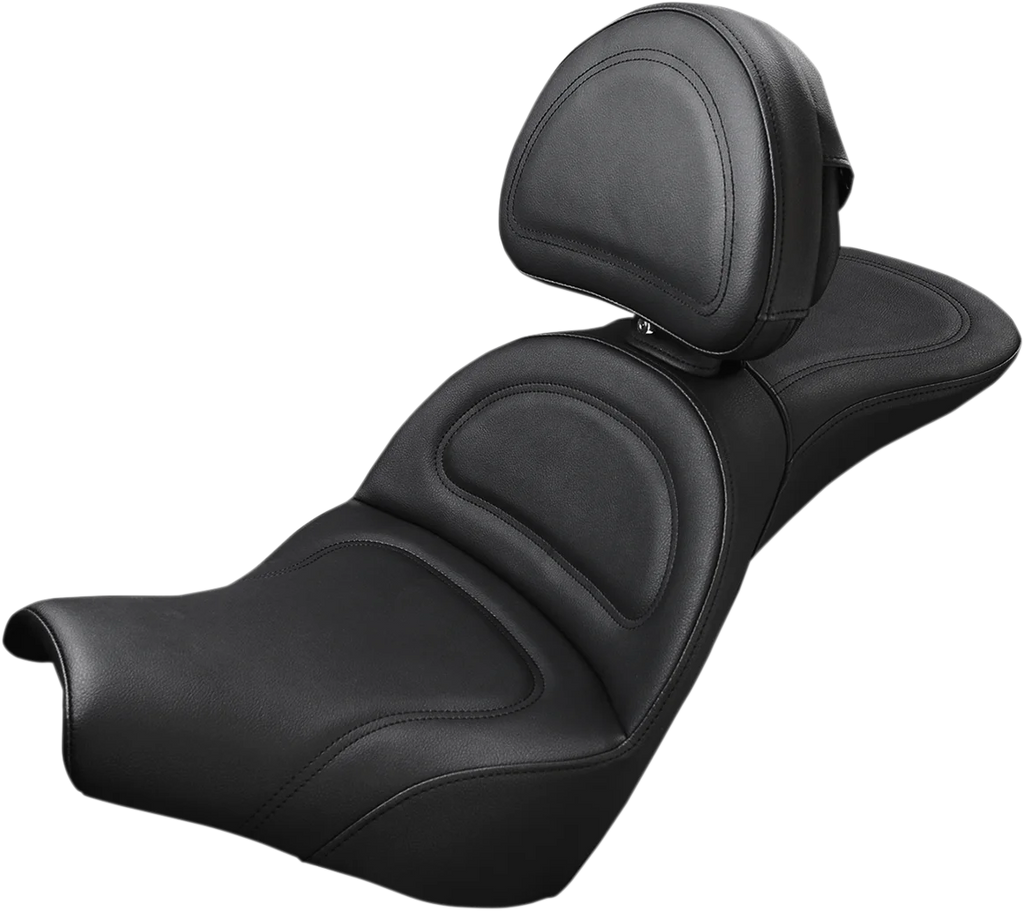 Saddlemen Explorer Seat - w/ Driver Backrest - FXBB '18-'22 818-30-030 - Main Product View