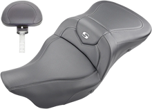 Load image into Gallery viewer, Saddlemen Extended Reach Roadsofa™ Seat - Carbon Fiber - Backrest - Heated - '08-'23 FL 808-07B-186BRHC - Main Product View