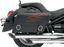 Load image into Gallery viewer, Saddlemen Flame Saddlebag - Orange - Large X021-05-0416 - Main Product View