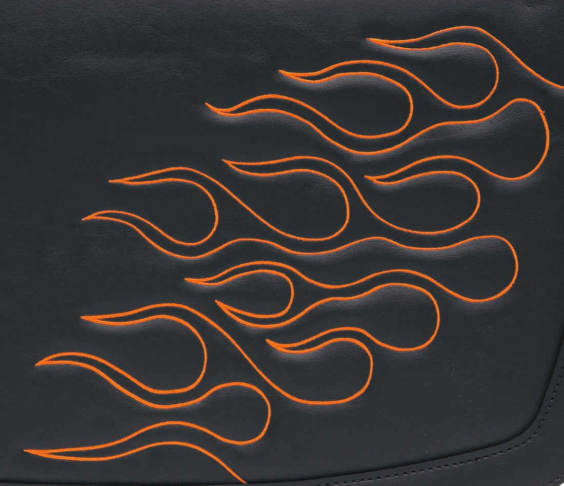Saddlemen Flame Saddlebag - Orange - Large X021-05-0416 - Side View