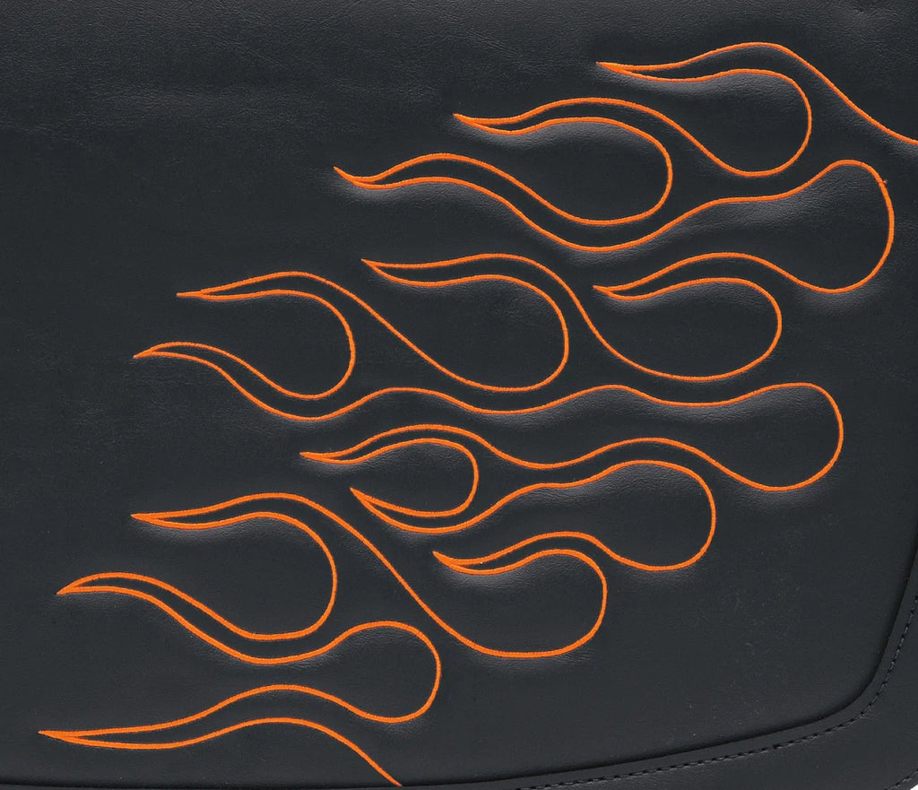 Saddlemen Flame Saddlebag - Orange - Large X021-05-0416 - Side View