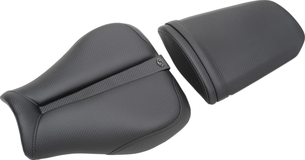 Saddlemen Gel Channel™ Track Carbon Fiber Sport Seat - Black - GSXR 600/750 0810-S019 - Detail View