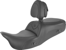 Load image into Gallery viewer, Saddlemen Heated RoadSofa™ Seat - With Backrest - Black w/Black Stitching - Trikes 808-07B-187TBRH - Main Product View