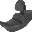 Load image into Gallery viewer, Saddlemen Heated RoadSofa™ Seat - With Backrest - Black W/Black Stitching 897-07-187BRHCT - Main Product View