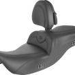 Load image into Gallery viewer, Saddlemen Heated RoadSofa™ Seat - With Backrest - Black W/Black Stitching 897-07-187BRHCT - Side View