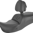 Load image into Gallery viewer, Saddlemen Heated RoadSofa™ Seat - Without Backrest - Black w/Black Stitching - Trikes 808-07B-187THCT - Side View