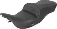 Load image into Gallery viewer, Saddlemen Heated RoadSofa™ Seat - Without Backrest - Black W/Black Stitching 897-07-187HCT - Main Product View