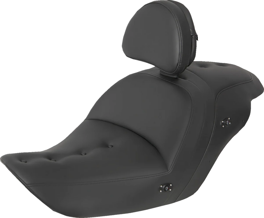 Saddlemen Heated Roadsofa™ Pillow Top Seat - Without Backrest - Black H23-20-181HCT - Side View